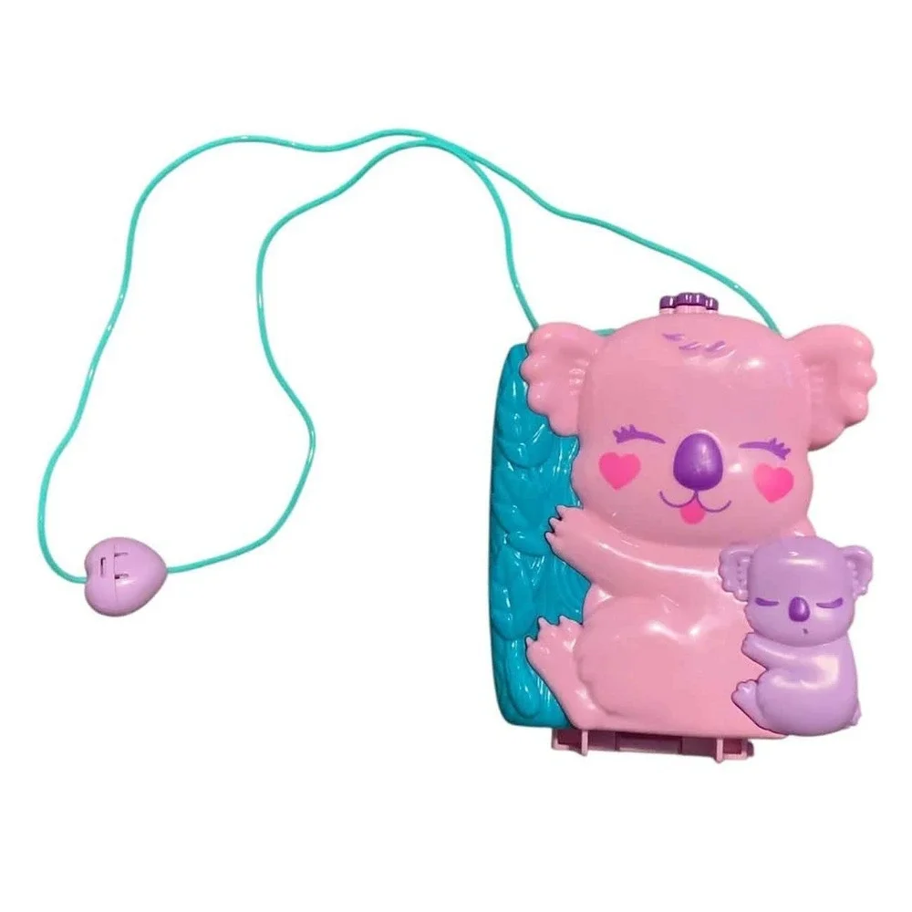 Polly Pocket Koala Adventures Purse Kids OS Pink Australia Playset Kidcore Toy